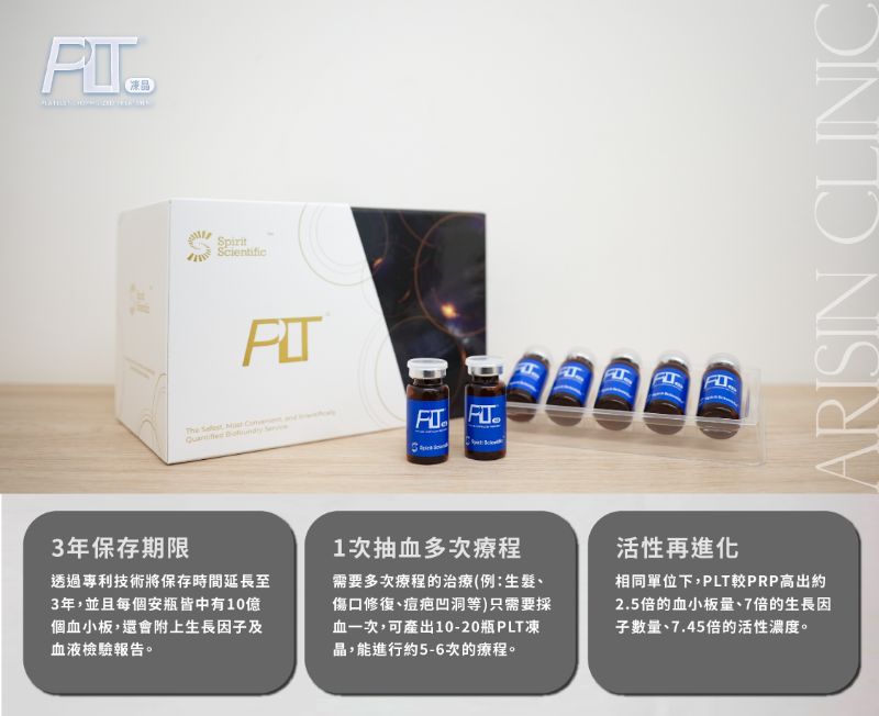 PLT 生長因子凍晶|升級版 PRP 3 PLT 生長因子凍晶介紹4