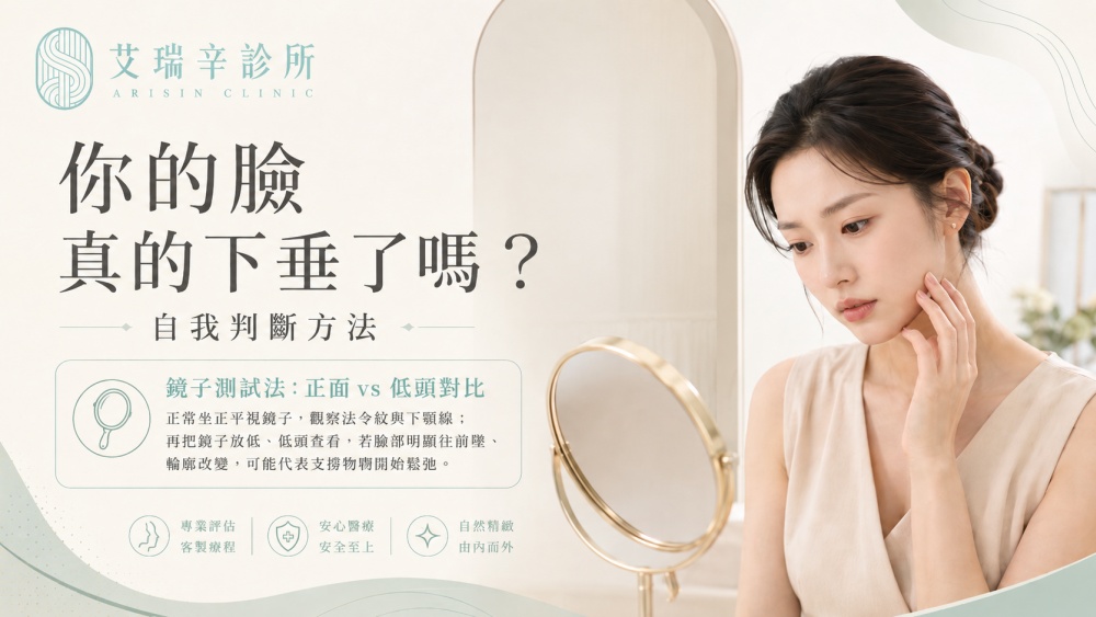 臉下垂怎麼辦?原因、判斷方式與全方位改善攻略 1 你的臉真的下垂了嗎?自我判斷方法